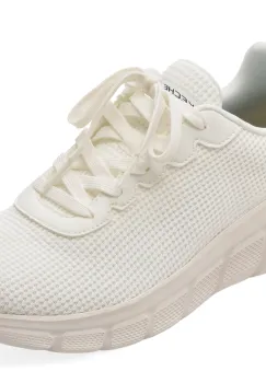 Pantofi sport SKECHERS albi, BOBS B FLEX, din material textil imagine