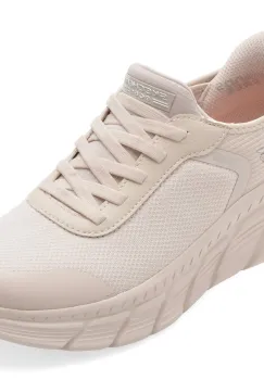 Pantofi sport SKECHERS albi, BOBS B FLEX HI, din material textil imagine