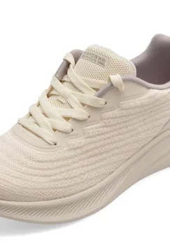 Pantofi sport SKECHERS albi, BOBS MODA FLEX, din material textil imagine