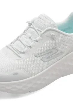 Pantofi sport SKECHERS albi, GO WALK MAX CUSHIONING FLEX, din material textil imagine