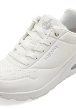 Pantofi sport SKECHERS albi, UNO, din piele ecologica imagine