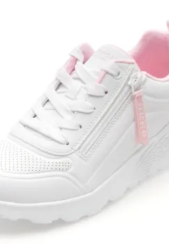 Pantofi sport SKECHERS albi, UNO LITE, din piele ecologica imagine