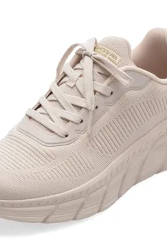 Pantofi sport SKECHERS bej, BOBS B FLEX HI, din material textil imagine