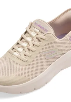 Pantofi sport SKECHERS bej, GO WALK FLEX, din material textil imagine