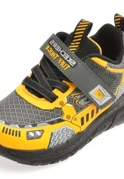 Pantofi sport SKECHERS galbeni, SKECH TRACKS, din material textil imagine