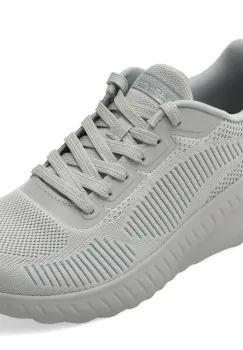 Pantofi sport SKECHERS gri, BOBS SQUAD CHAOS, din material textil imagine
