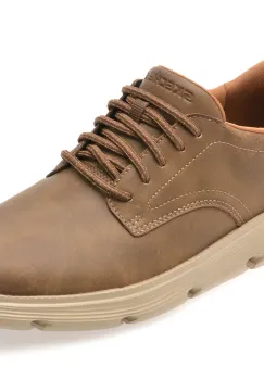 Pantofi sport SKECHERS maro, GARZA, din piele naturala imagine