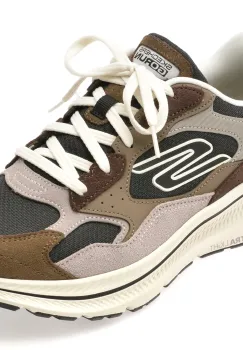 Pantofi sport SKECHERS maro, GO RUN CONSISTENT 2.0, din material textil si piele naturala imagine