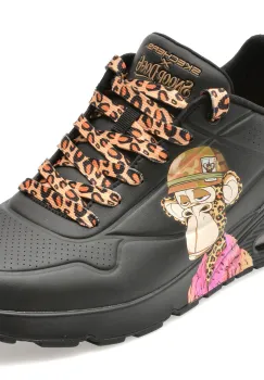 Pantofi sport SKECHERS negri, 251014, din piele ecologica imagine