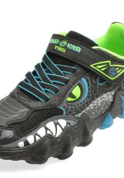 Pantofi sport SKECHERS negri, 400121L, din piele ecologica imagine