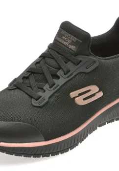 Pantofi sport SKECHERS negri, 77222EC, din material textil imagine