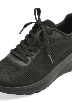 Pantofi sport SKECHERS negri, BOBS SQUAD CHAOS, din material textil imagine