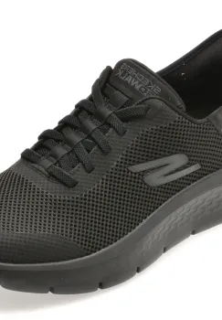Pantofi sport SKECHERS negri, GO WALK FLEX, din material textil imagine