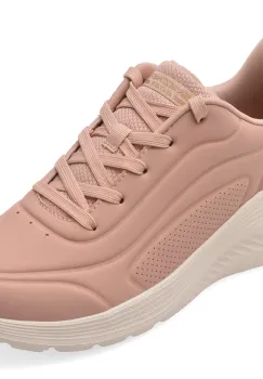 Pantofi sport SKECHERS roz, BOBS SQUAD WAVES, din piele ecologica imagine