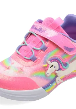 Pantofi sport SKECHERS roz, UNICORN CHASER, din material textil imagine