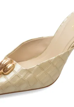 Papuci ALDO bej, 14241488, din piele croco imagine