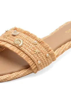 Papuci ALDO bej, 14344595, din material textil imagine