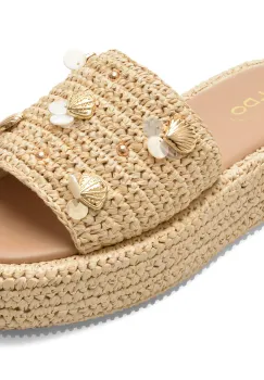 Papuci ALDO bej, 14344645, din material textil imagine