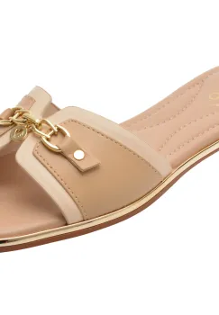 Papuci ALDO bej, ALAMASSI 271, din piele ecologica imagine