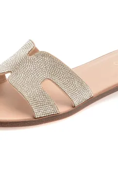 Papuci ALDO bej, ITSANDAL 271, din material textil imagine