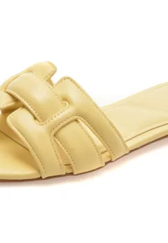 Papuci ALDO galbeni, ELENARIA 740, din piele naturala imagine