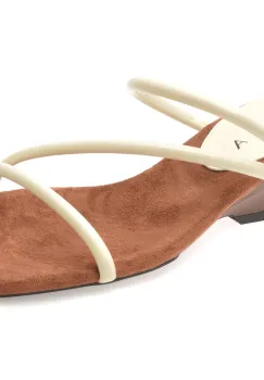 Papuci EPICA albi, 52107, din piele ecologica imagine