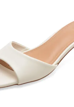 Papuci EPICA albi, 9109, din piele naturala imagine