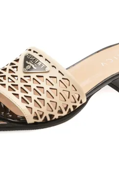 Papuci EPICA bej, 441238, din piele naturala imagine