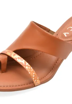 Papuci EPICA maro, 1201892, din piele naturala imagine