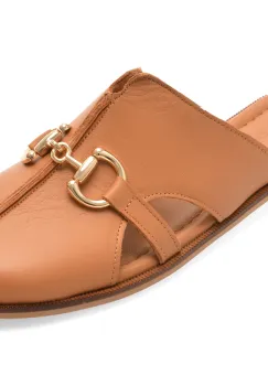 Papuci EPICA maro, 5760796, din piele naturala imagine