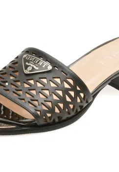 Papuci EPICA negri, 441238, din piele naturala imagine