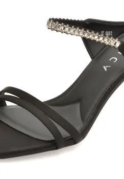 Papuci EPICA negri, 5180, din material textil imagine