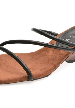 Papuci EPICA negri, 52107, din piele ecologica imagine