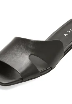 Papuci EPICA negri, 963, din piele naturala imagine