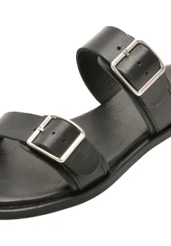 Papuci EPICA negri, Y07, din piele naturala imagine