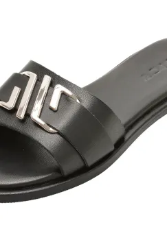 Papuci EPICA negri, Y38, din piele naturala imagine