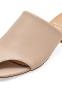 Papuci FLAVIA PASSINI bej, 5S065, din piele naturala imagine