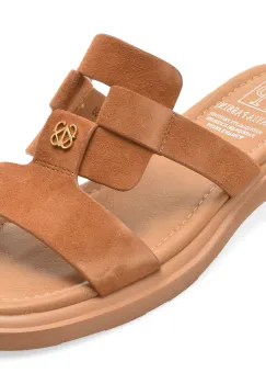 Papuci FLAVIA PASSINI maro, 1302C36, din piele intoarsa imagine