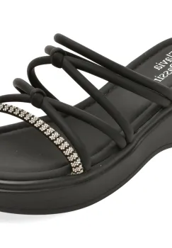 Papuci FLAVIA PASSINI negri, 2527, din piele ecologica imagine