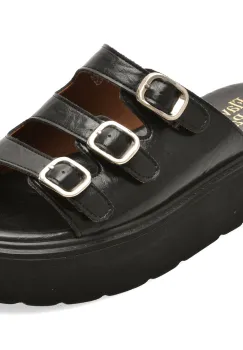 Papuci FLAVIA PASSINI negri, 6202, din piele naturala imagine