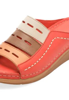 Papuci FLAVIA PASSINI rosii, M20, din piele naturala imagine