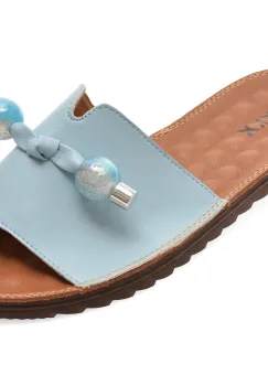 Papuci GRYXX albastri, 70448, din piele naturala imagine