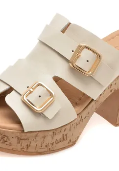 Papuci GRYXX albi, 1914207, din piele naturala imagine