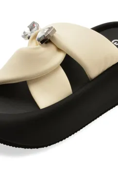 Papuci GRYXX albi, 88263, din piele ecologica imagine