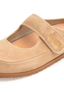 Papuci GRYXX bej, 25905, din piele intoarsa imagine