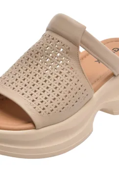 Papuci GRYXX bej, 28618, din piele naturala imagine