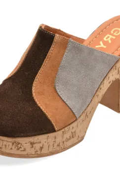 Papuci GRYXX maro, 1451131, din piele intoarsa imagine