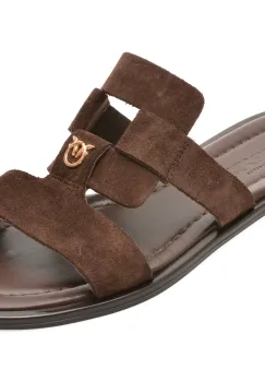 Papuci GRYXX maro, 1766293, din piele intoarsa imagine