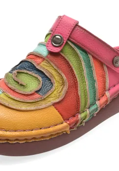 Papuci GRYXX multicolor, Y3758, din piele naturala imagine