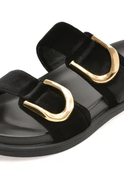 Papuci GRYXX negri, 3082, din material textil imagine